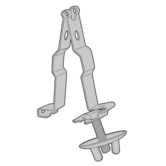Clip, Independent Support, Grid Size 15/16 Inch, Stud Length 5/8 Inch