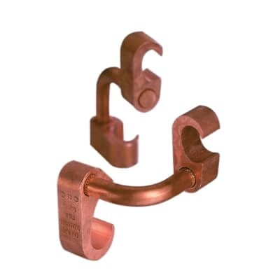 E-Z-Ground Figure 6-6 Copper Compression Ground Grid Connector, Cable Range 500-250 kcmil, Ground Rod 5/8 - 3/4 Inch