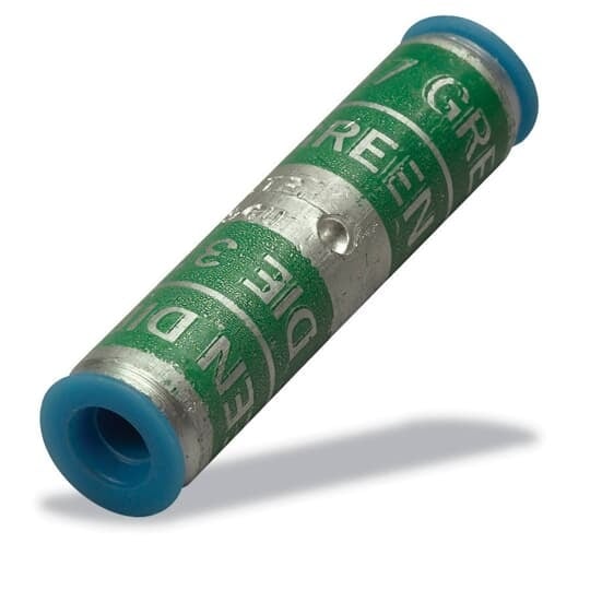 Two-Way Aluminum Splice Connector, Wire Size 300 kcmil, Die Code 76, Die Color Code Blue