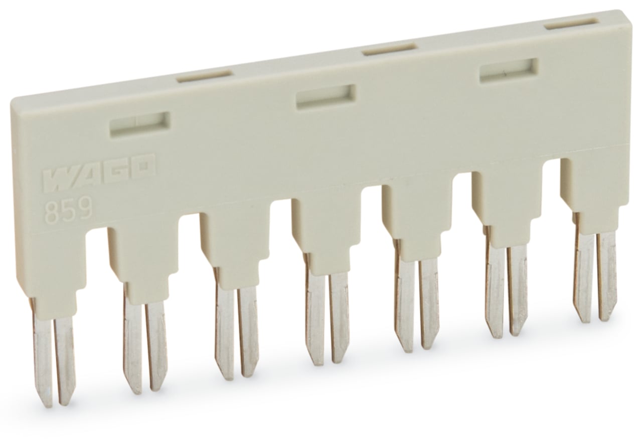 Jumper; for jumper slot; 7-way; insulated; light gray