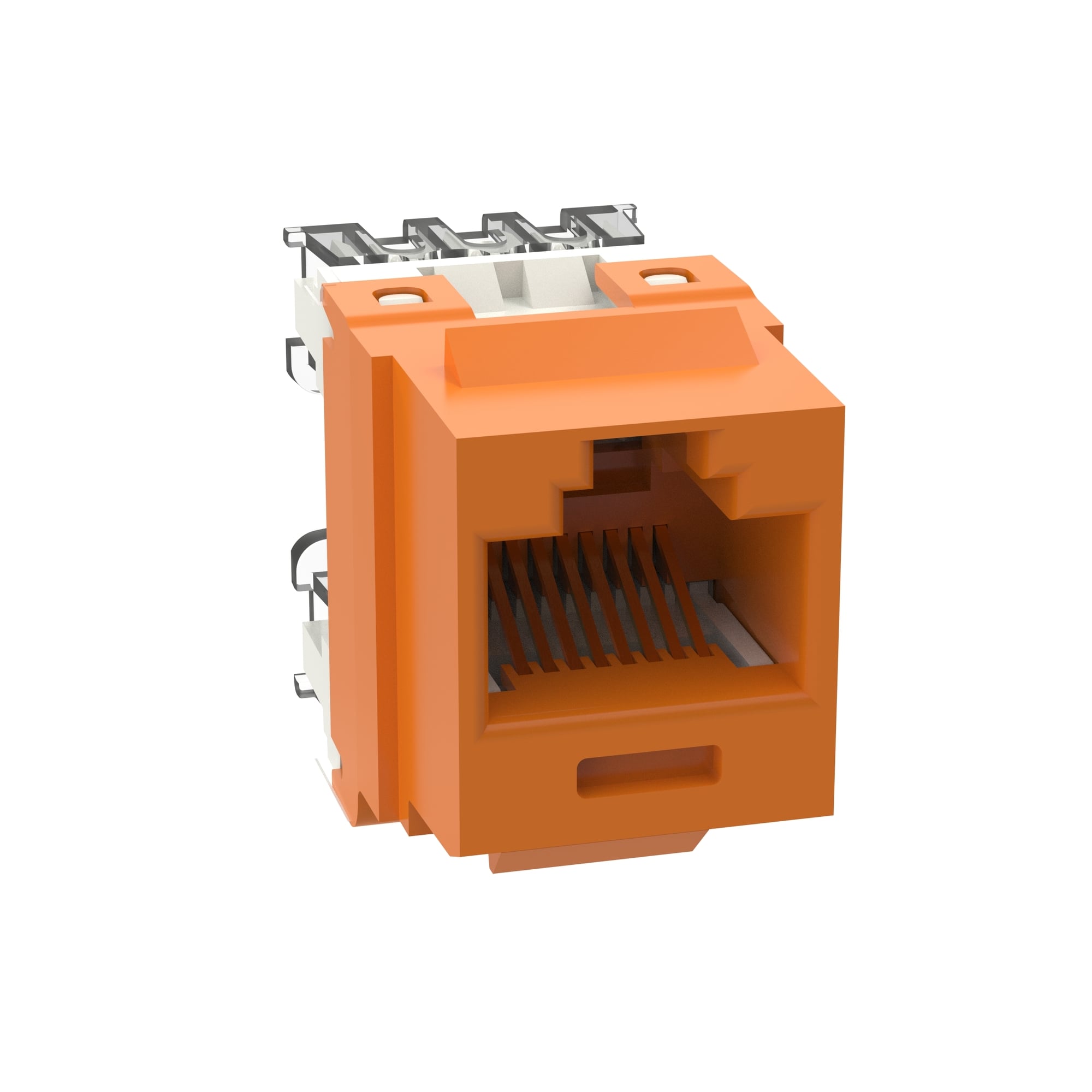 NetKey Cat 6 Punchdown Jack, Orange