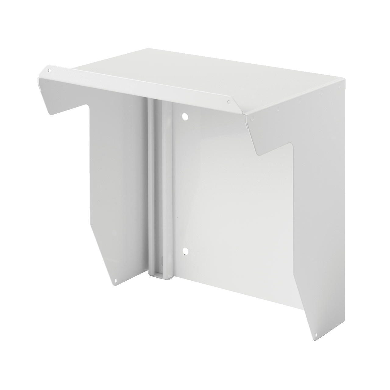 Wall-Mount Solar Shield, Type 4 and 12, 20.00x20.00x11.75, White, Galvanized