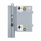 Eaton OEM line isolation switch, Two voltage portals, 60 A, NEMA 12/3R, Galvanized steel, Class J fusible, Fusible without neutral, Three-pole, Three-wire, 600 V, #14-#2 Cu/Al