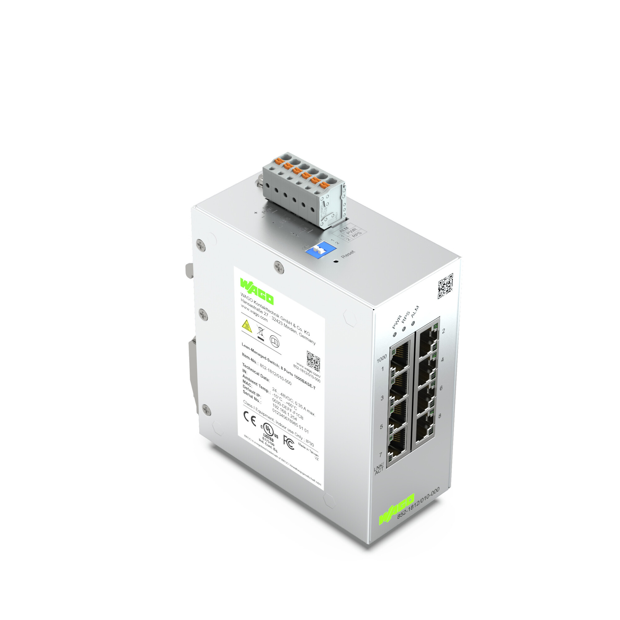Lean Managed Switch; 8 Ports 1000Base-T
