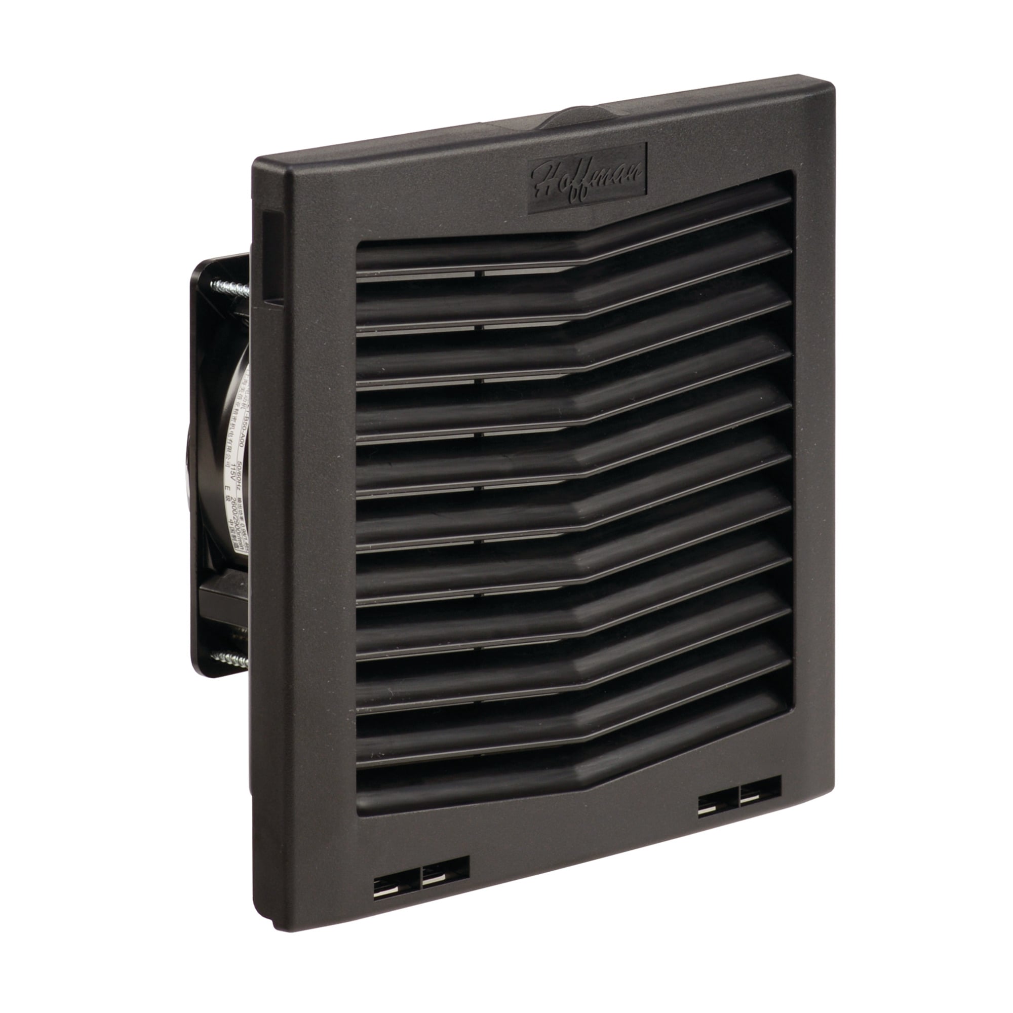 HF09 Side-Mount Filter Fan, 24V 70CFM, Black