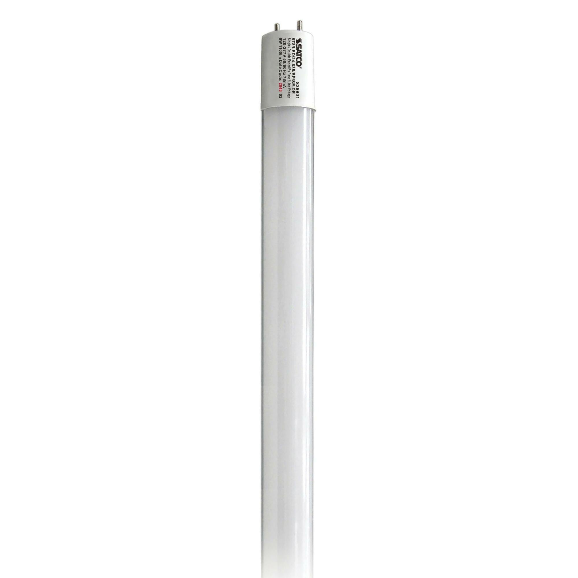 9W T8 LED - 2 ft. - 3500K - G13 Base - 50000 Hours - 1100L - Type B - BBP - 1 or 2 Ended Wiring