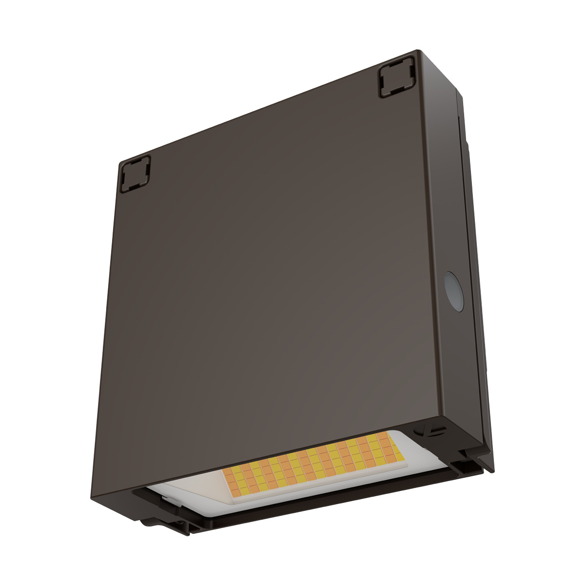 The WPX0 wall pack features a uniform photometric distribution with four adjustable light outputs (ALO), three switchable color temperatures (SWW) 30/40/50K CCT and a switchable dusk-to-dawn photocell. WPX0 is the ideal choice for over-the-door or low mounting height wall mounted lighting applications for residential and commercial buildings. Designed to provide a cost-effective, energy-efficient solution for the one-for-one replacement of existing HID wall packs and new construction opportunities. Easily installed onto any junction box by simply making the connections in the integral wiring compartment and WPX0 is ready to use.