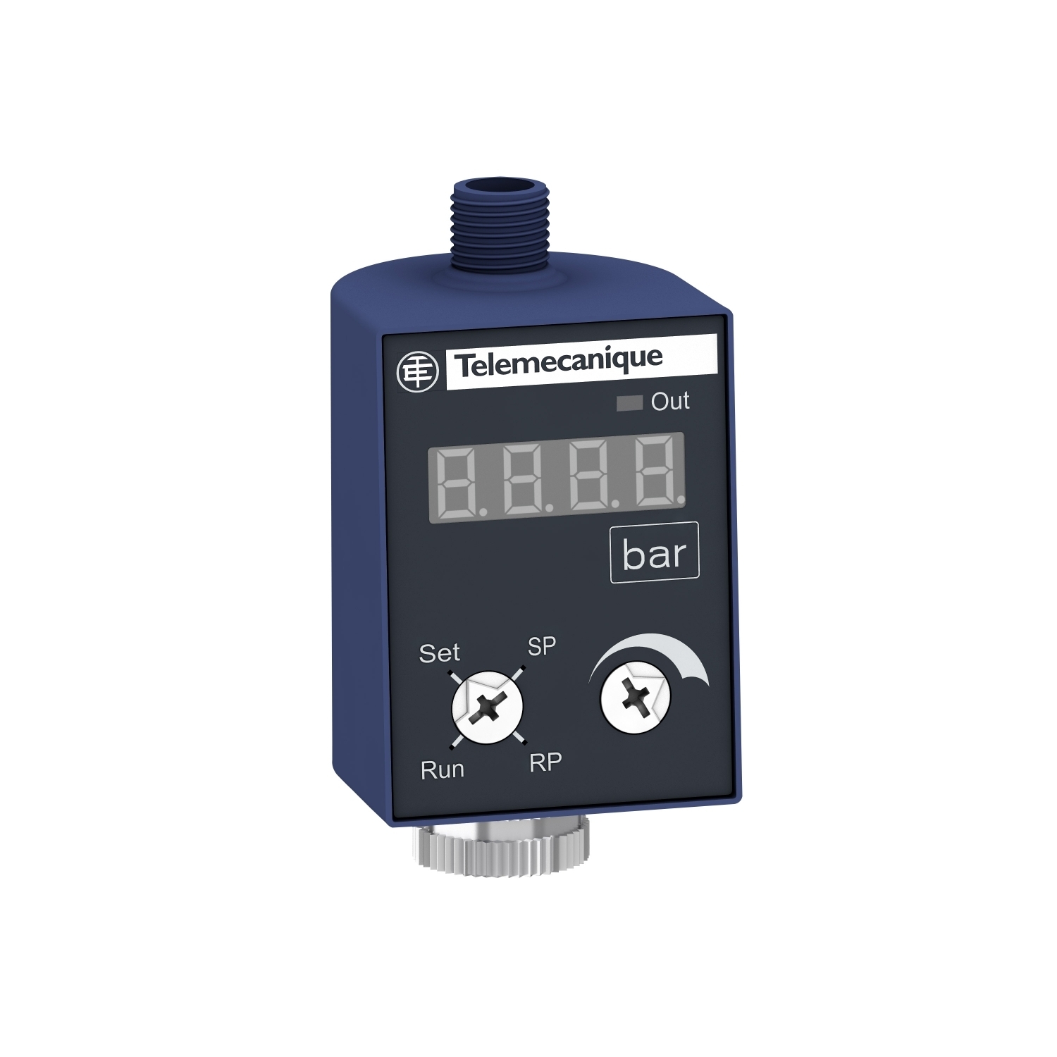 Electronic pressure sensors, Pressure sensors XM, Display & switch ZMLP, 24 VDC, 4...20 mA, PNP, hysteresis, M12