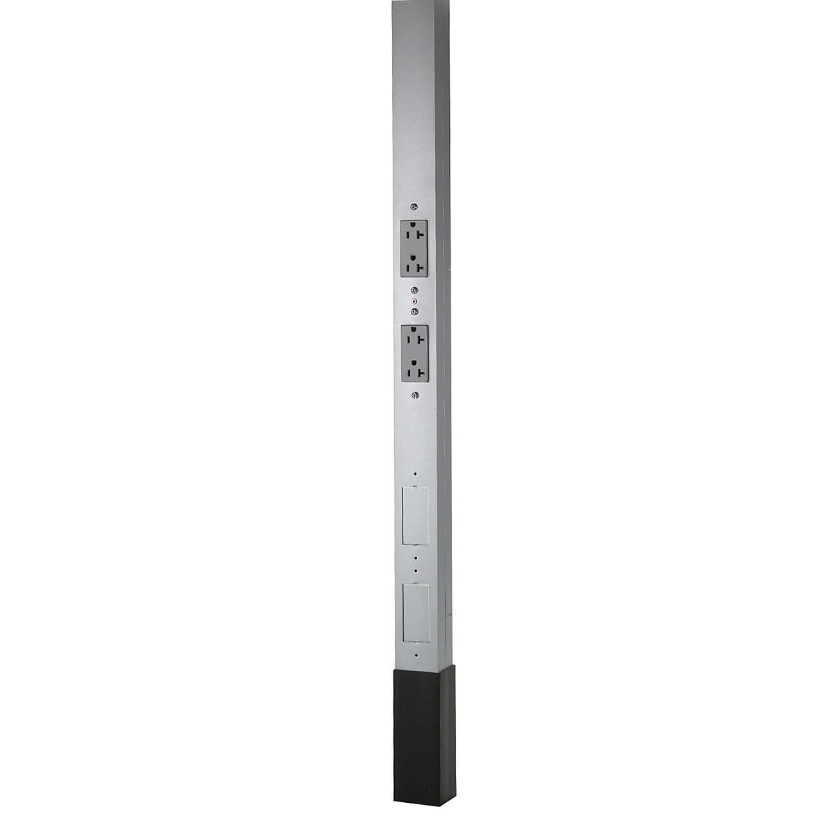 Aluminum Service Poles, Blank pole with Divider, 12' 2", Aluminum