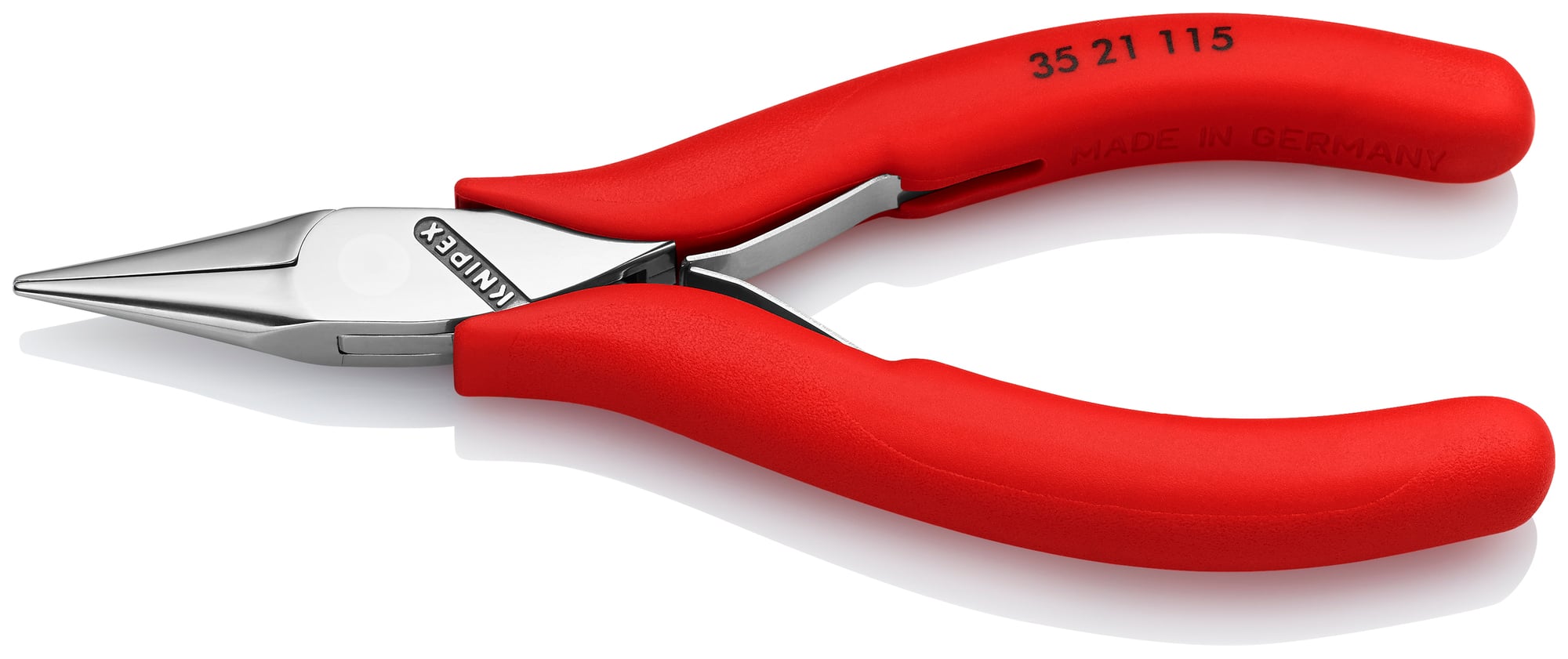 Electronics Gripping Pliers-Half Round Tips, 4 1/2 in., Single Component, Polished, Half-round Jaws