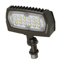 Ara 15-Watt LED Outdoor Flood Light in Bronze, 5000K