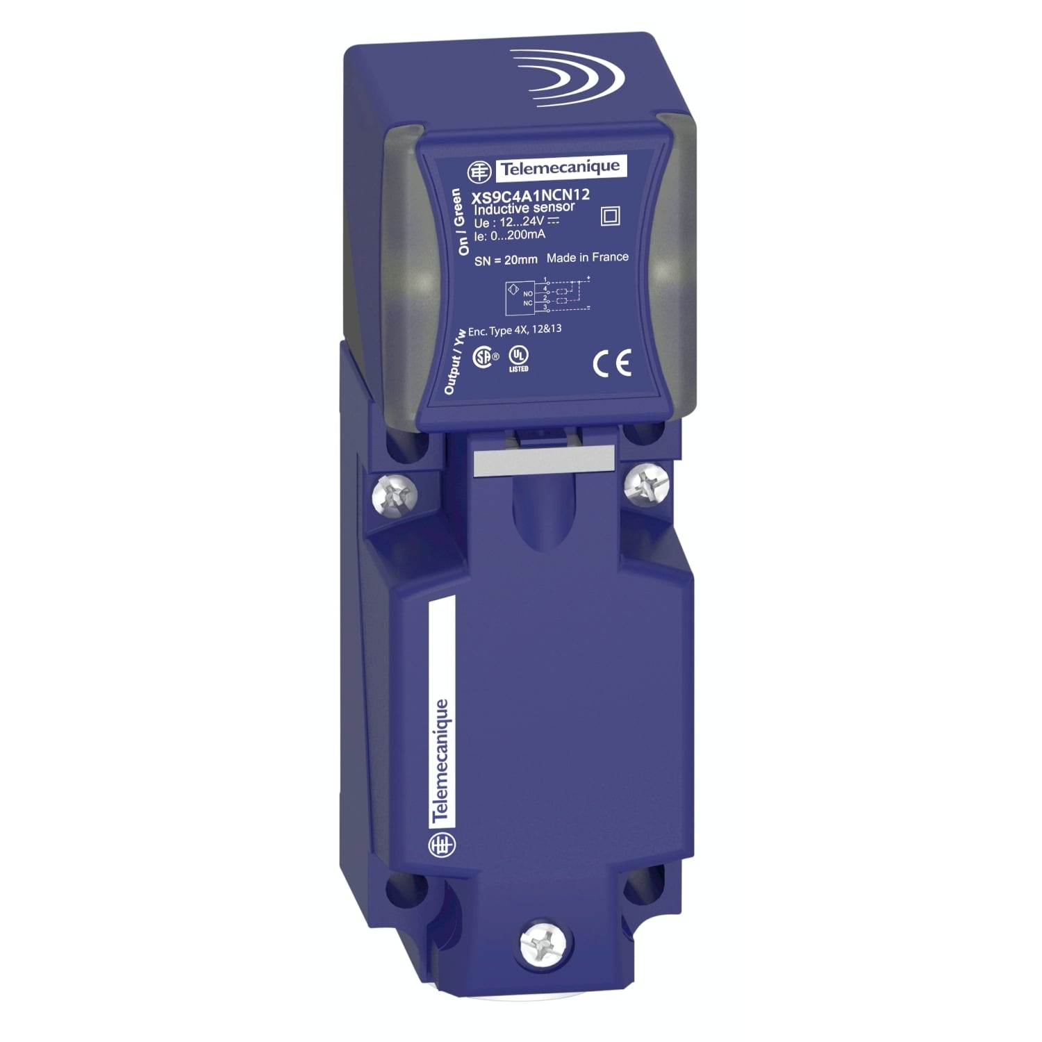 Inductive proximity sensors XS, inductive sensor XS9 40x40x117, PBT, Sn20 mm, 12...24 VDC, terminals