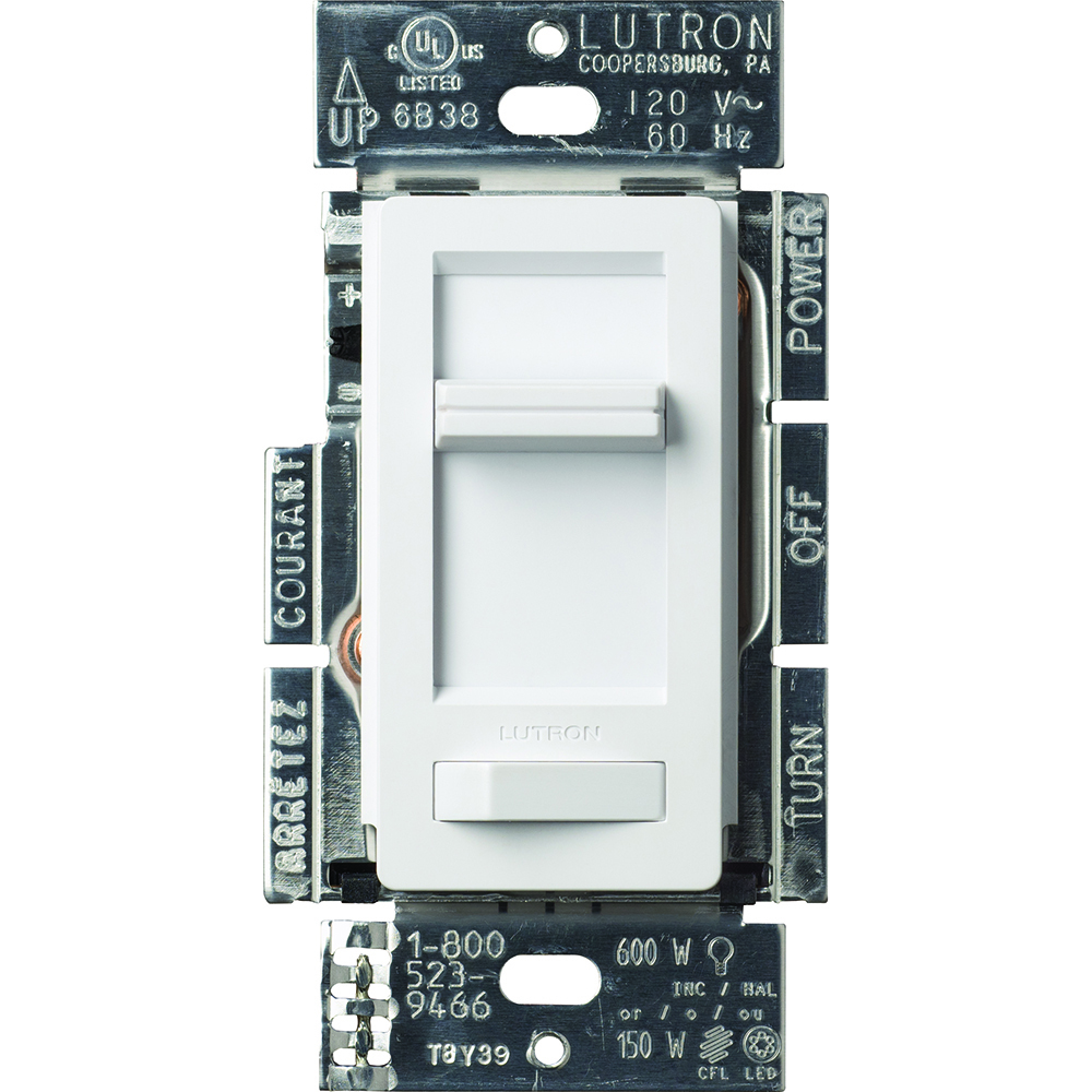 Lumea LED+ Dimmer for LED, halogen, and incandescent dimmable bulbs in white