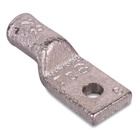 Copper One-Hole Lug - Heavy-Duty, Standard Barrel, Blind End, Max 35kV, Wire Size 4/0 AWG, 3/8 Inch Bolt Size, Tin Plated, Die Code 66, Die Color Code White
