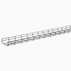 Quick Tray Pro Wire Mesh Cable Tray System, 4.00x18.00x120.00, Lt Gray, Steel