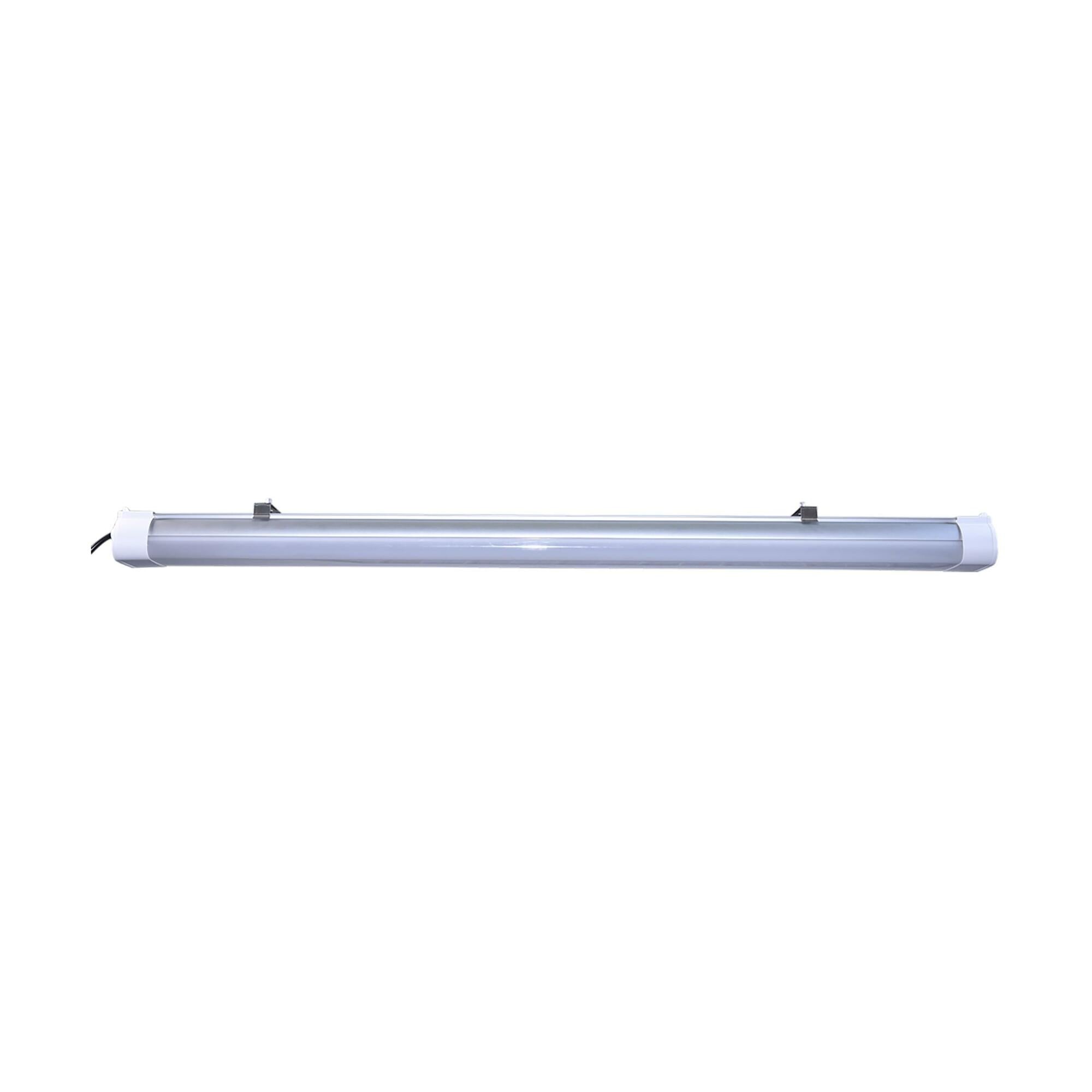 4 Foot - LED Tri-Proof Linear Fixture - CCT & Wattage Selectable - IP65 and IK08 Rated - 0-10V Dimming