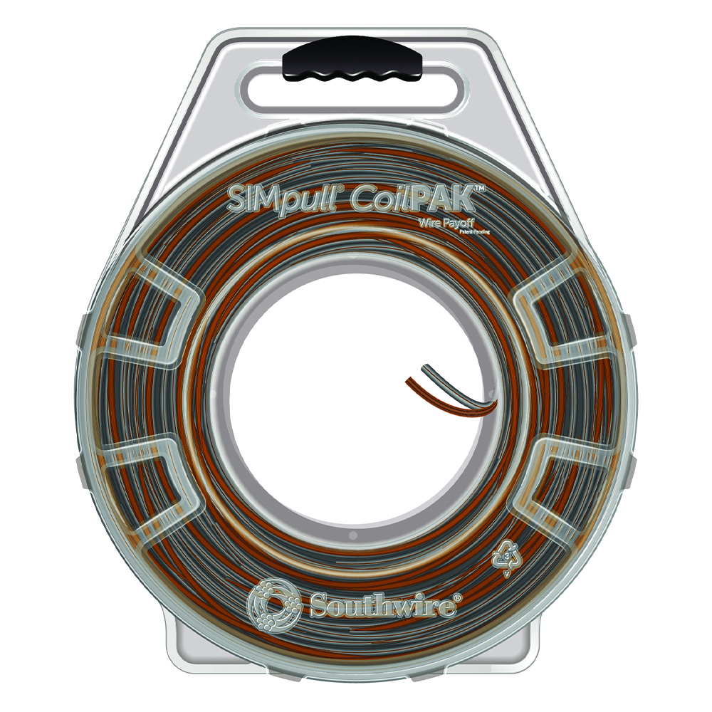 The SIMpull CoilPAK  Wire Payoff provides greater versatility and efficiency to branch circuit installations, eliminating the need for handling bulky spools and all of the setup and energy that go along with them. SIMpull CoilPAK  Wire Payoffs increase both safety and productivity by reducing the physical effort associated with material handling, pulling wire out of the package, and pulling wire through conduit. See Resources section for more information.