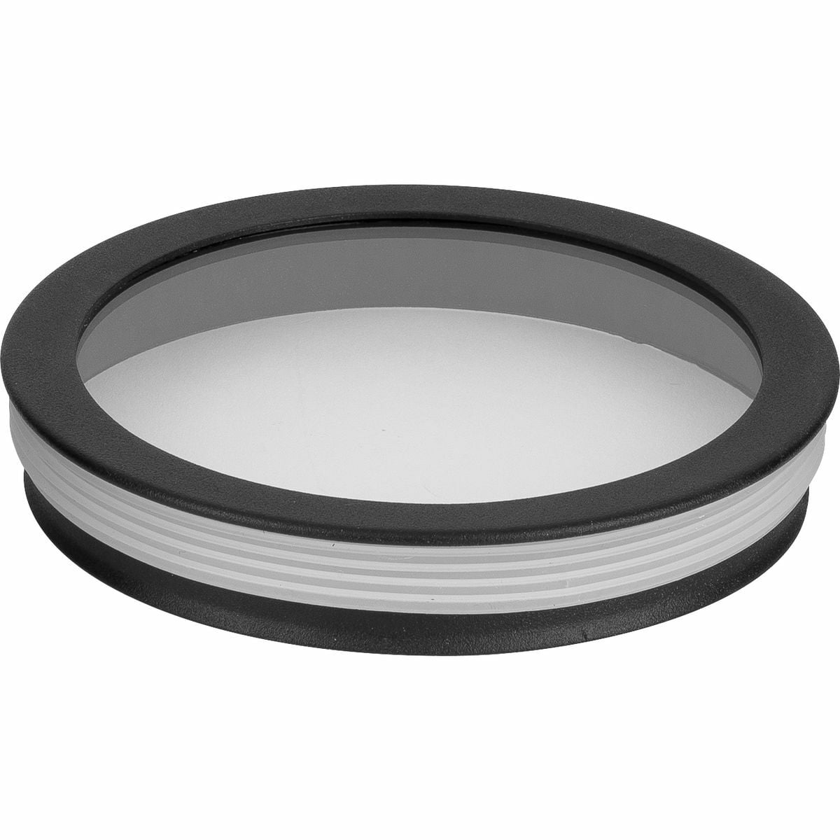 Create a more versatile and custom lighting experience curated for your lifestyle and design taste with this round cylinder cover accessory. Never sacrifice form for function with this discrete, minimalist lens packed with a punch for optimal performance. The clear lens with a sophisticated black rim offers flexibility when it comes to meeting your design and lifestyle needs with optimal outdoor lighting.