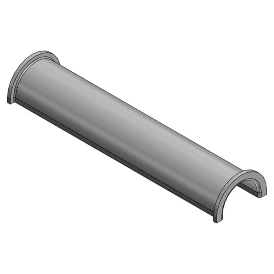 Power tunnel. Galvanized Steel. Protects wire.  For AFM-4 Delivery Module.