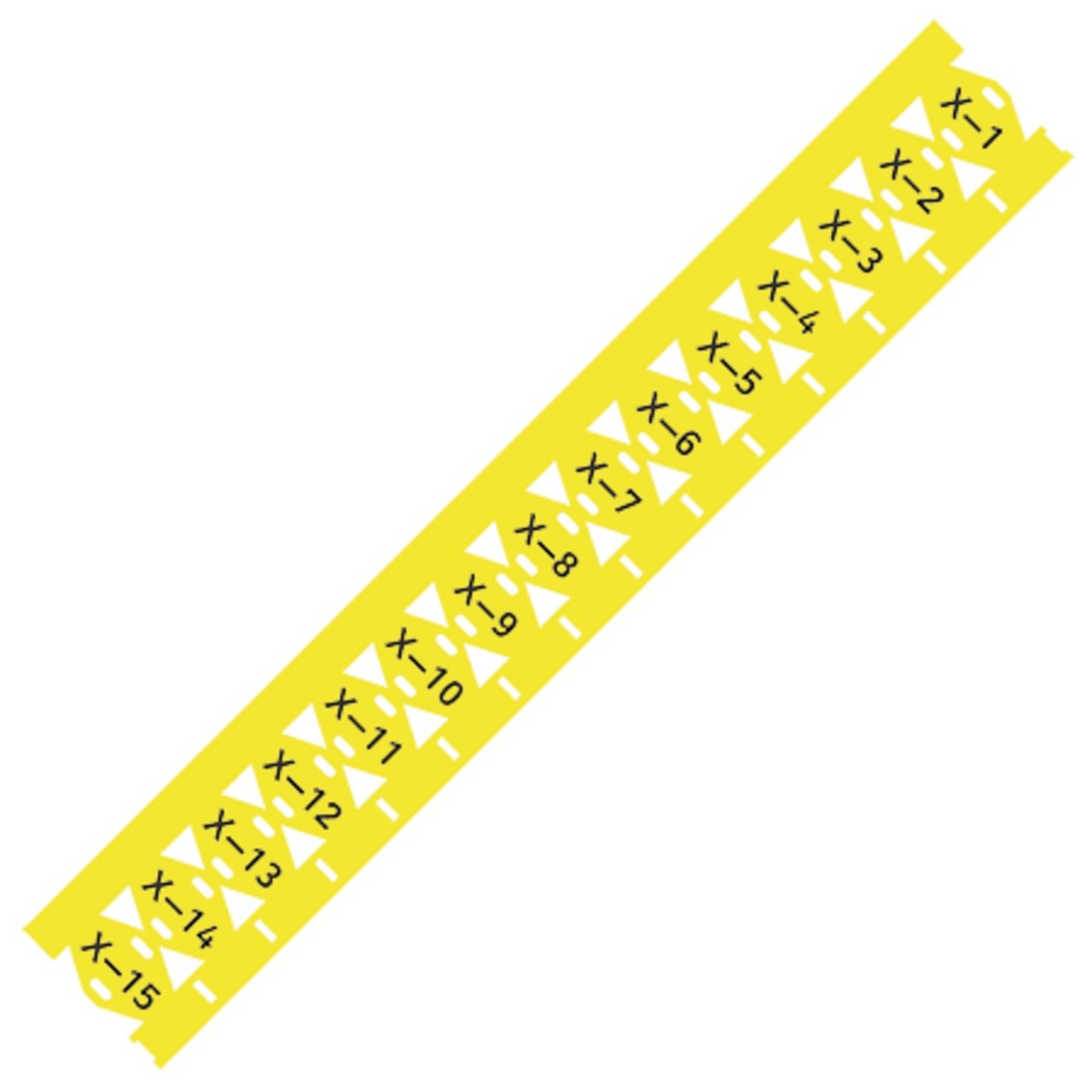 Cable tie marker; for Smart Printer; for use with cable ties; 25 x 11 mm; yellow