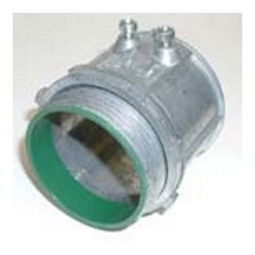 Connector, Set Screw, Made in the USA Steel, Insulated Throat, Size 2 Inch. Rated 105 Degree C