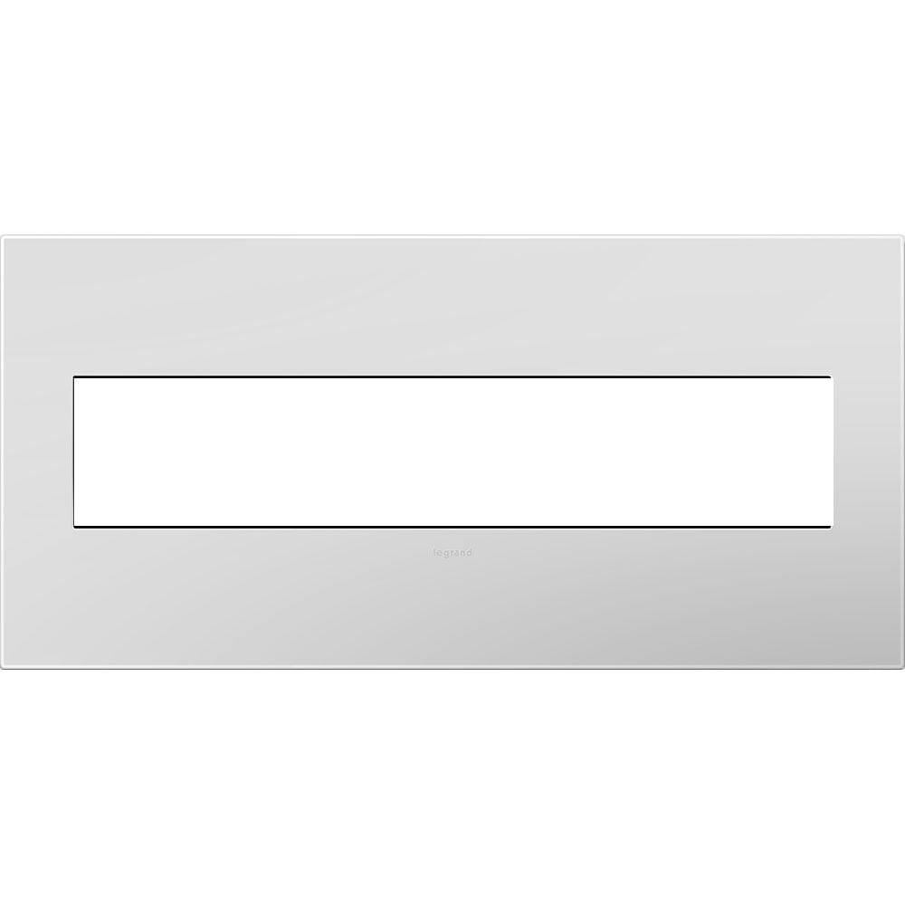adorne 5Gang Powder White Wall Plate