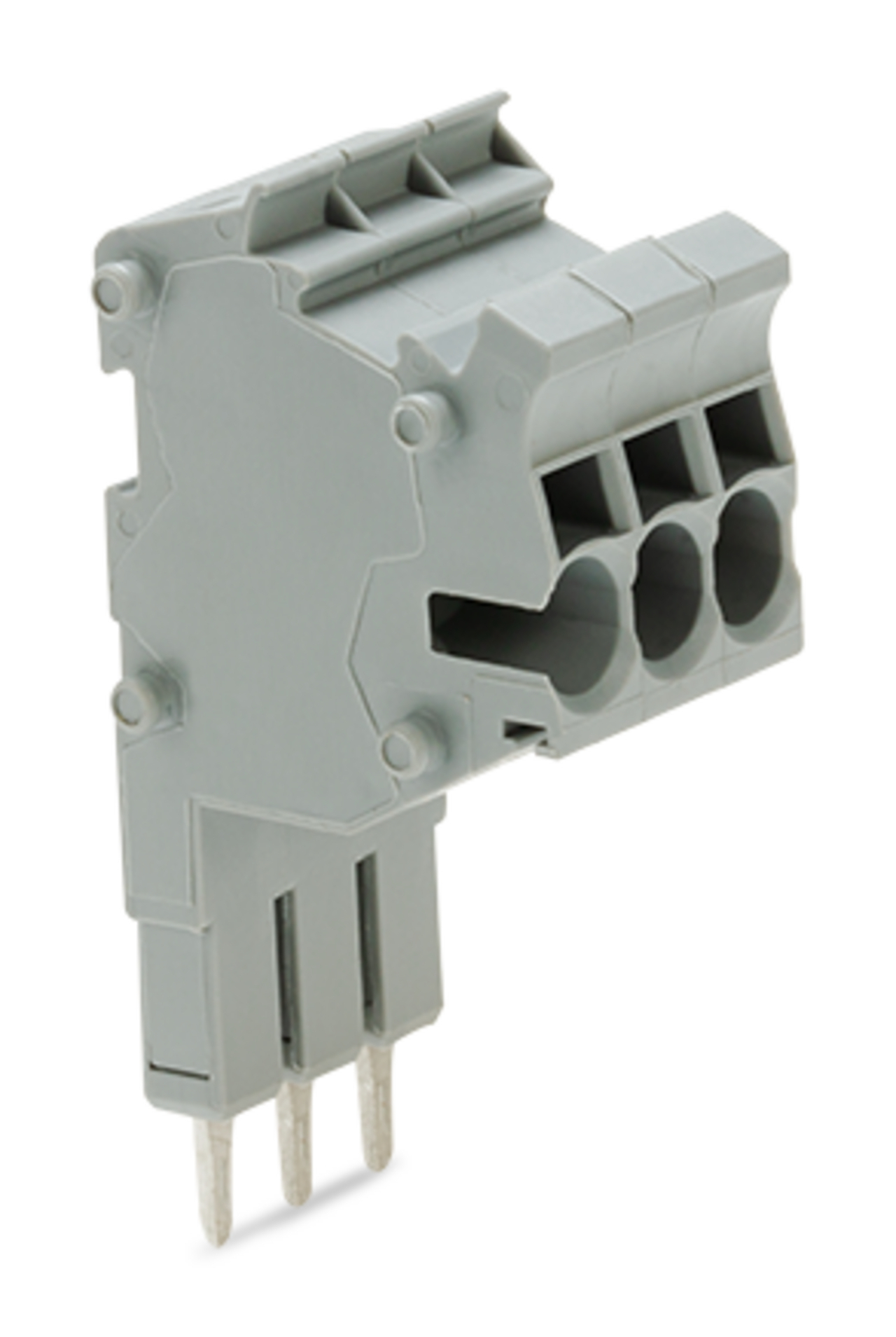 Modular TOPJOBS connector; modular; for jumper contact slot; 3-pole; 2,50 mm; gray