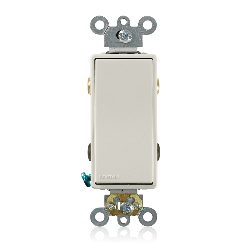 20 Amp-120/277 Volt AC.  Four-Way decora rocker switch back and side wired.  Light Almond