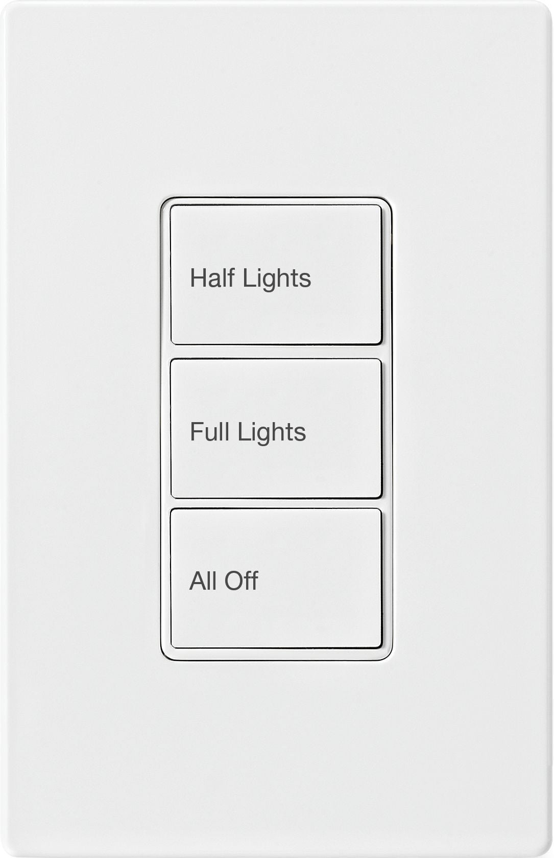 Wallstation, 3 Large Buttons, White
