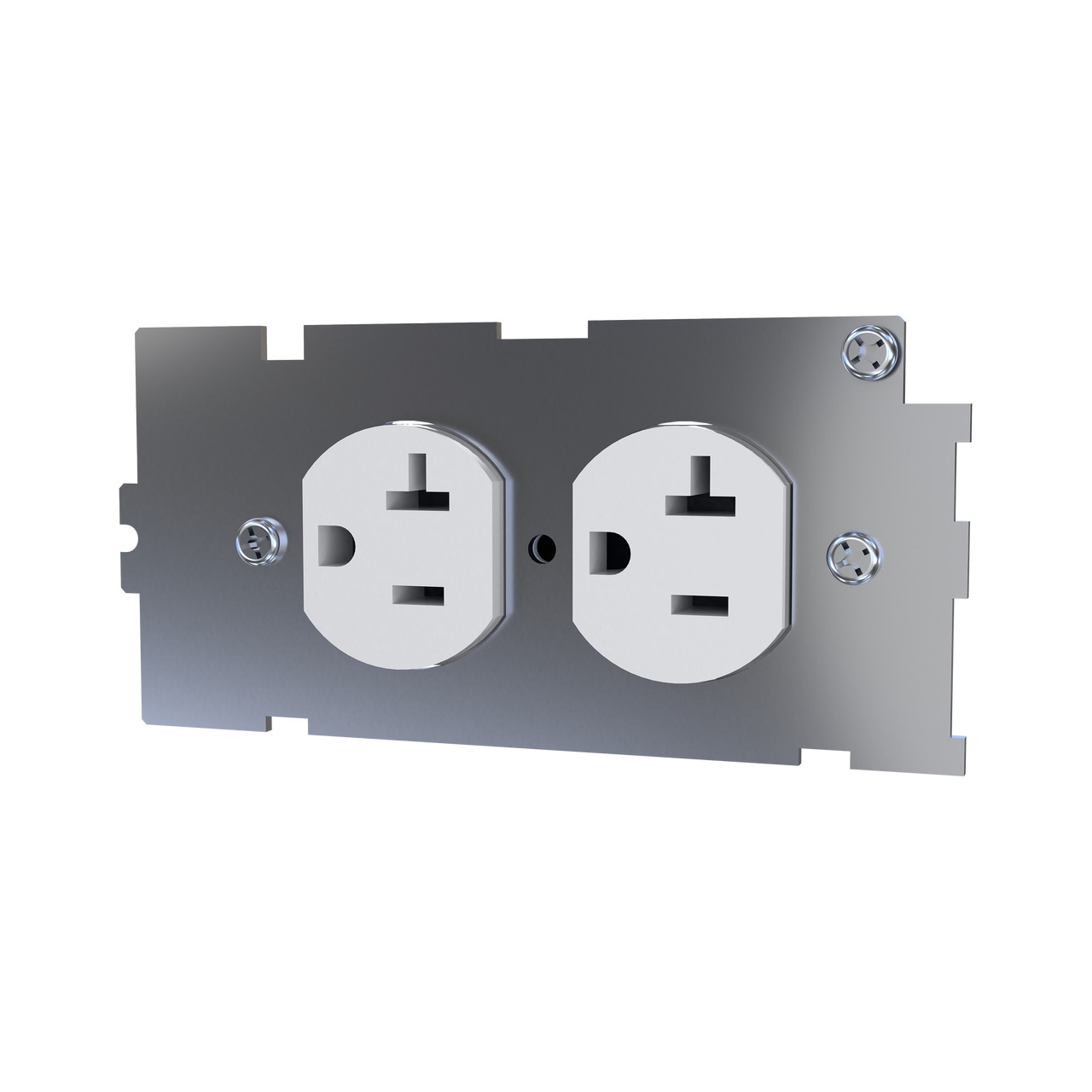 20 AMP DEVICE PLATE W/RECEP TR DP