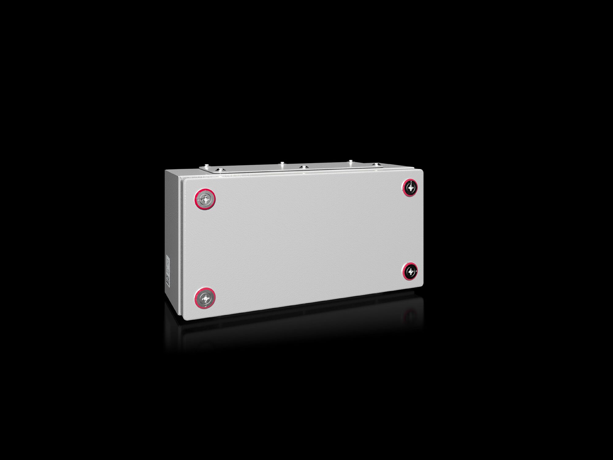 KX Terminal box, WHD: 300x150x120 mm, carbon steel, without mounting plate, with cover, with gland plate
