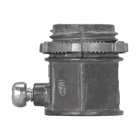 Eaton Crouse-Hinds series EMT set screw type connector, EMT, Straight, Non-insulated, Zinc die cast, Threadless, 1/2"