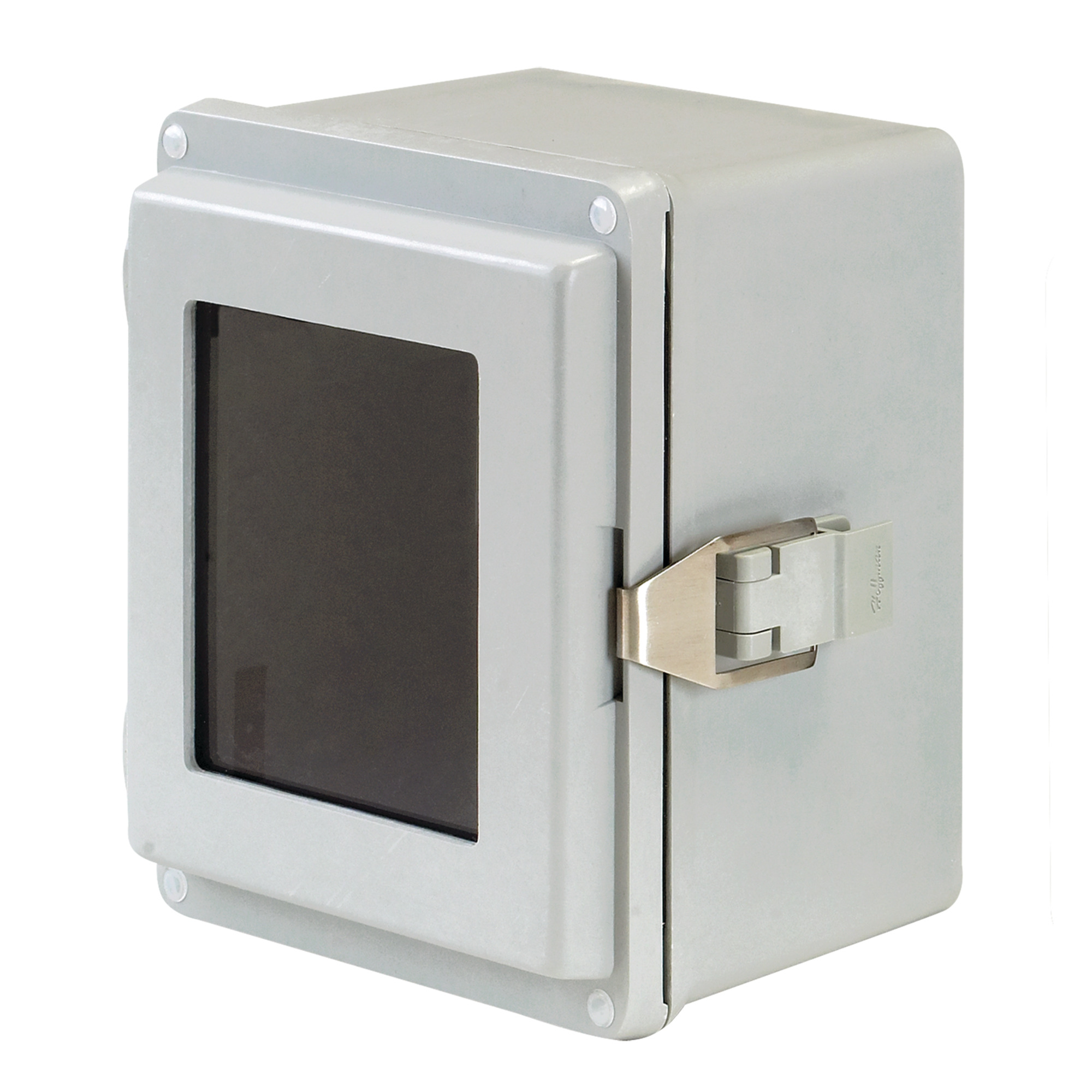 Hinge Window Cover Quick-Release Latch Type 4X, 15.50x12.00x8.00, Gray, Fiberglass