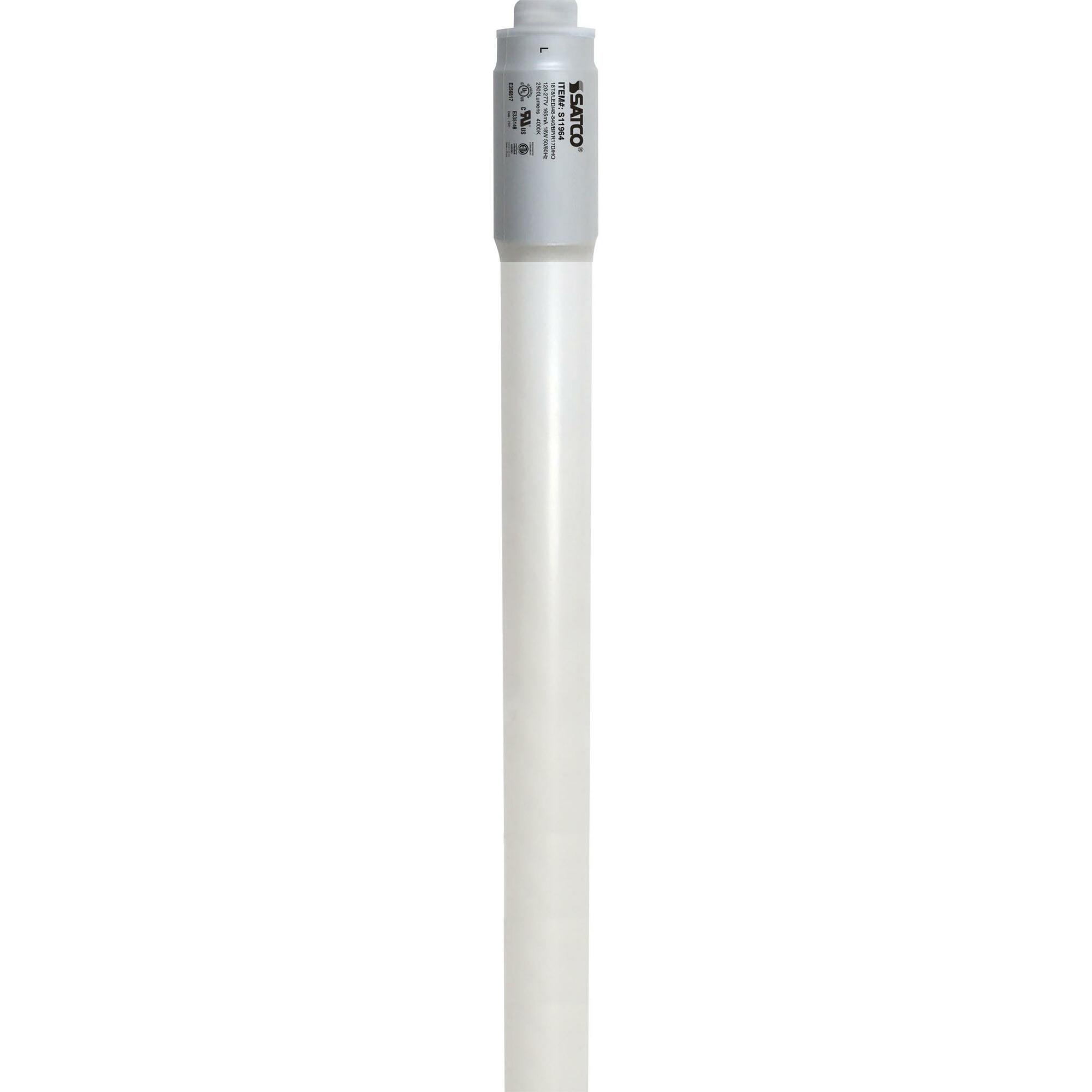 18W T8 LED - 4 Foot - 4000K - R17d Base - 50K Average Rated Hours - 2500L - Type B - Ballast Bypass - Double Ended Wiring
