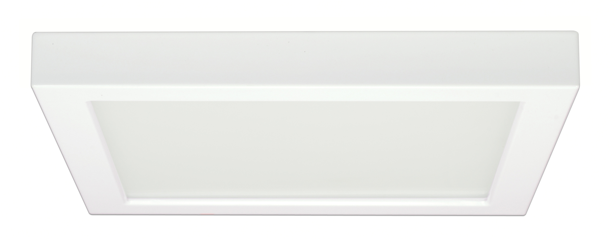 18.5 Watt 9-Inch Flush Mount LED Fixture - 3000K - Square Shape - White Finish - 120 Volts - 90CRI