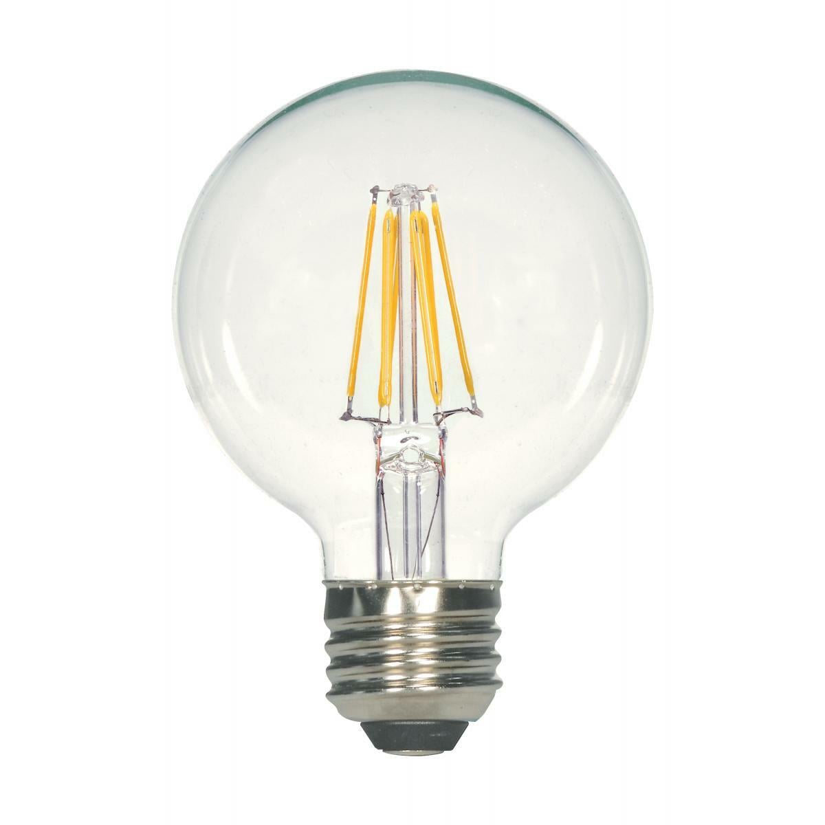 5.5 Watt G25 LED Lamp - Clear Medium Base 3000K 120 Volts