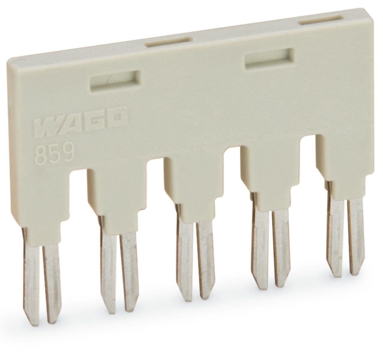 Jumper; for jumper slot; 5-way; insulated; light gray