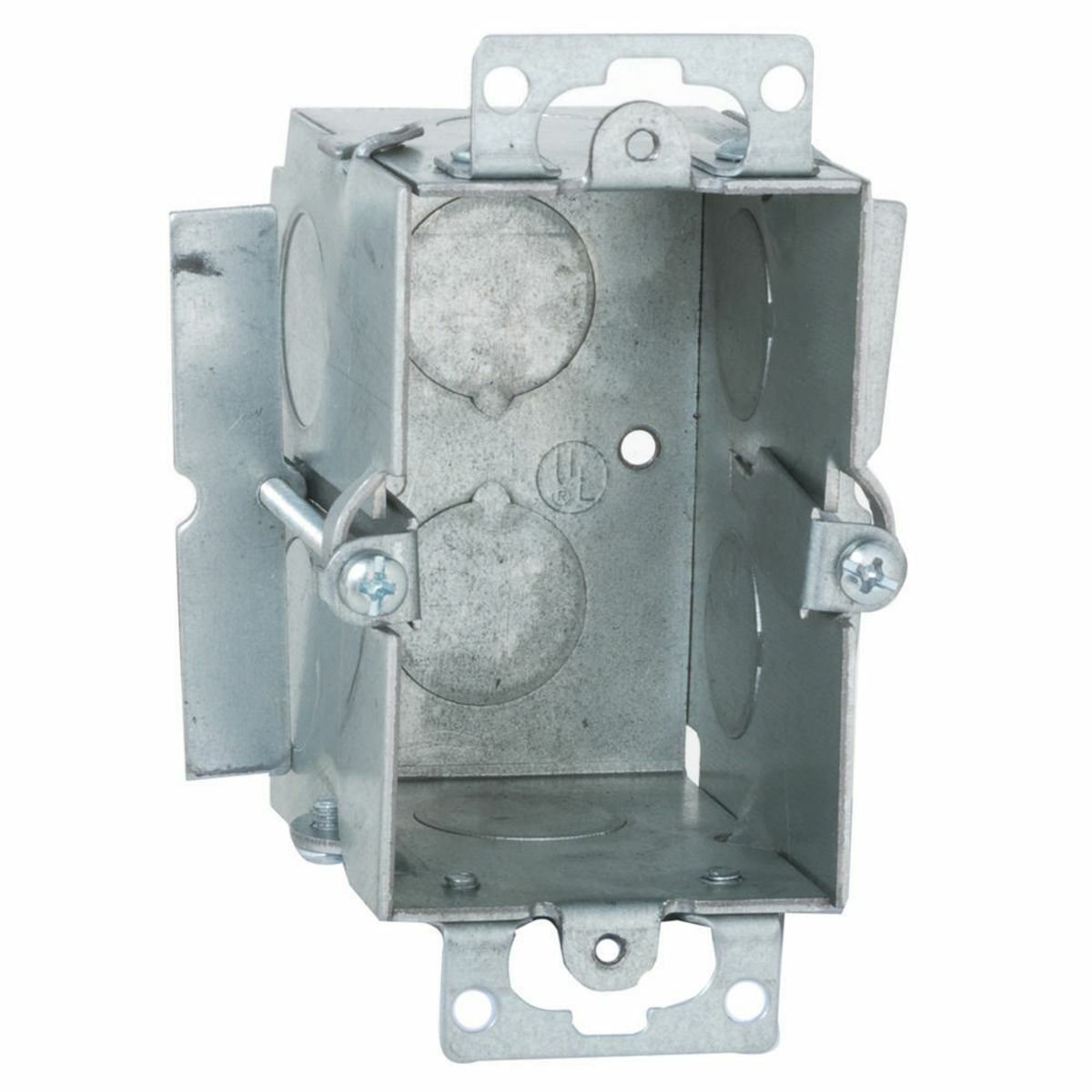 2-1/2 In. Deep Switch Box - Gangable with Conduit KO's, Old Work,PlasterEars