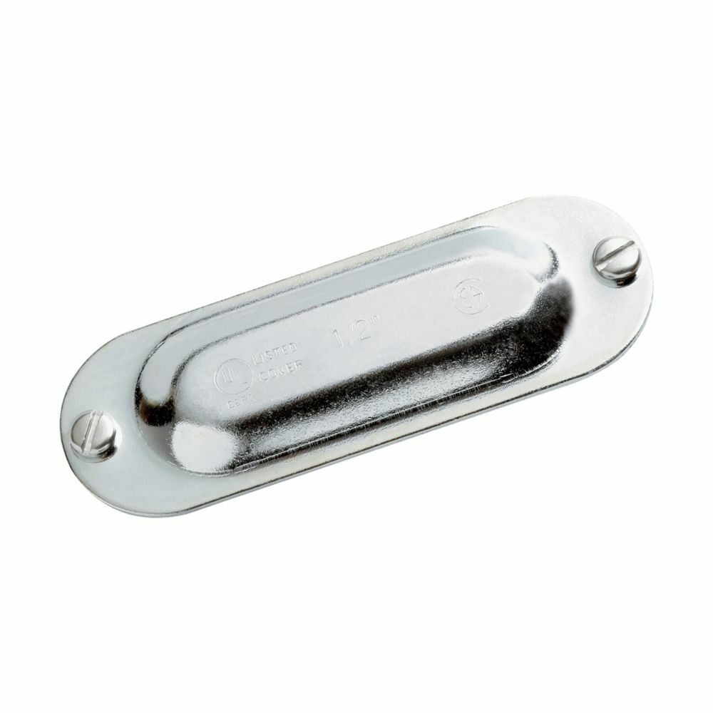 Eaton Crouse-Hinds series Condulet Form 5 cover, Sheet steel, 1"