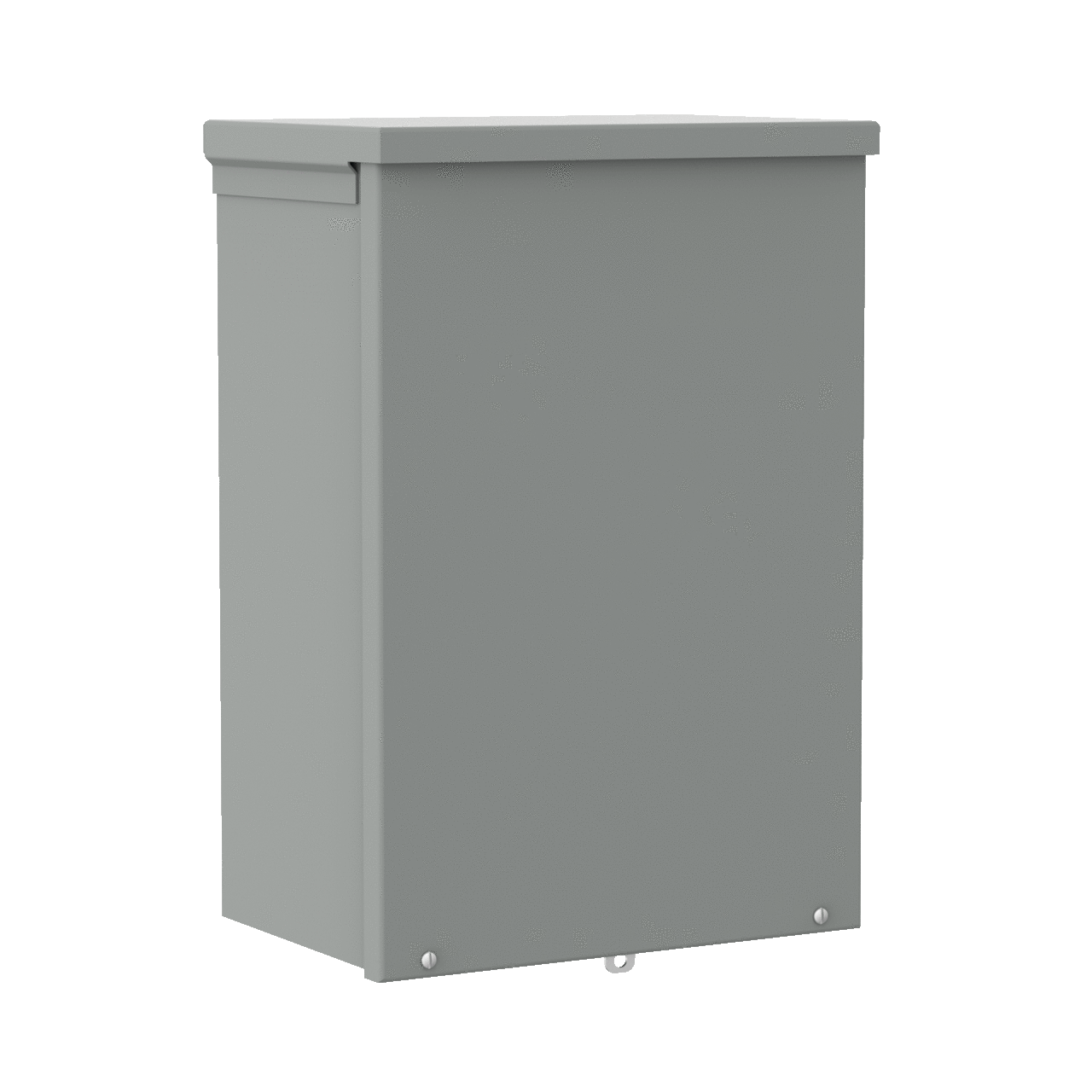 Screw-Cover Drip-Shield Type 3R With Knockouts, 6x4x4, Gray, Steel
