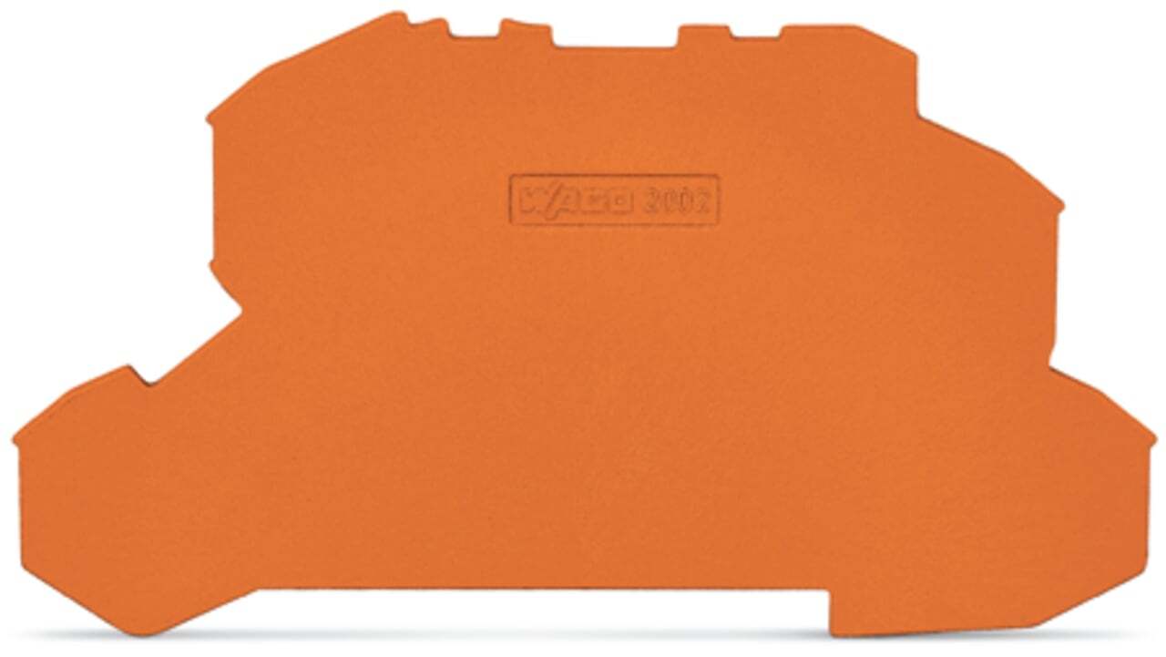 End and intermediate plate; 1 mm thick; orange