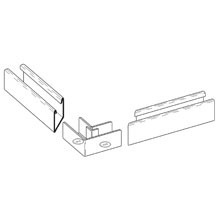 Eaton B-Line series joiner, 3.25" H x 2.31" L x 1.62" W, Steel, 12 gauge