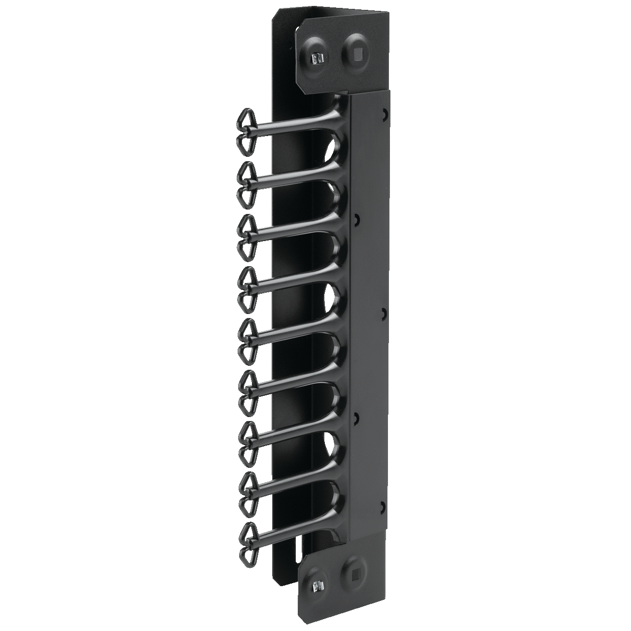 AccessPlus Vertical Cable Managers, fits 24in tall, Black, Steel