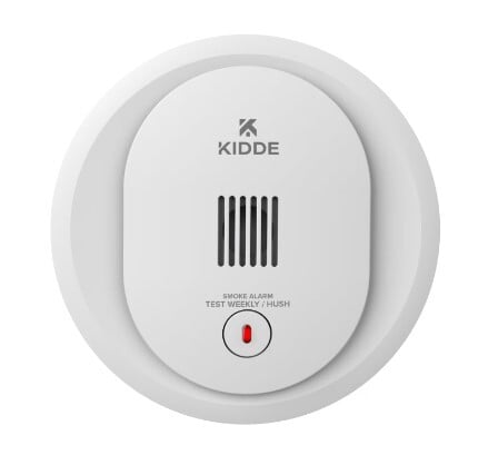 DETECT Compact Smoke Alarm, AA Battery Powered, 1 Pack