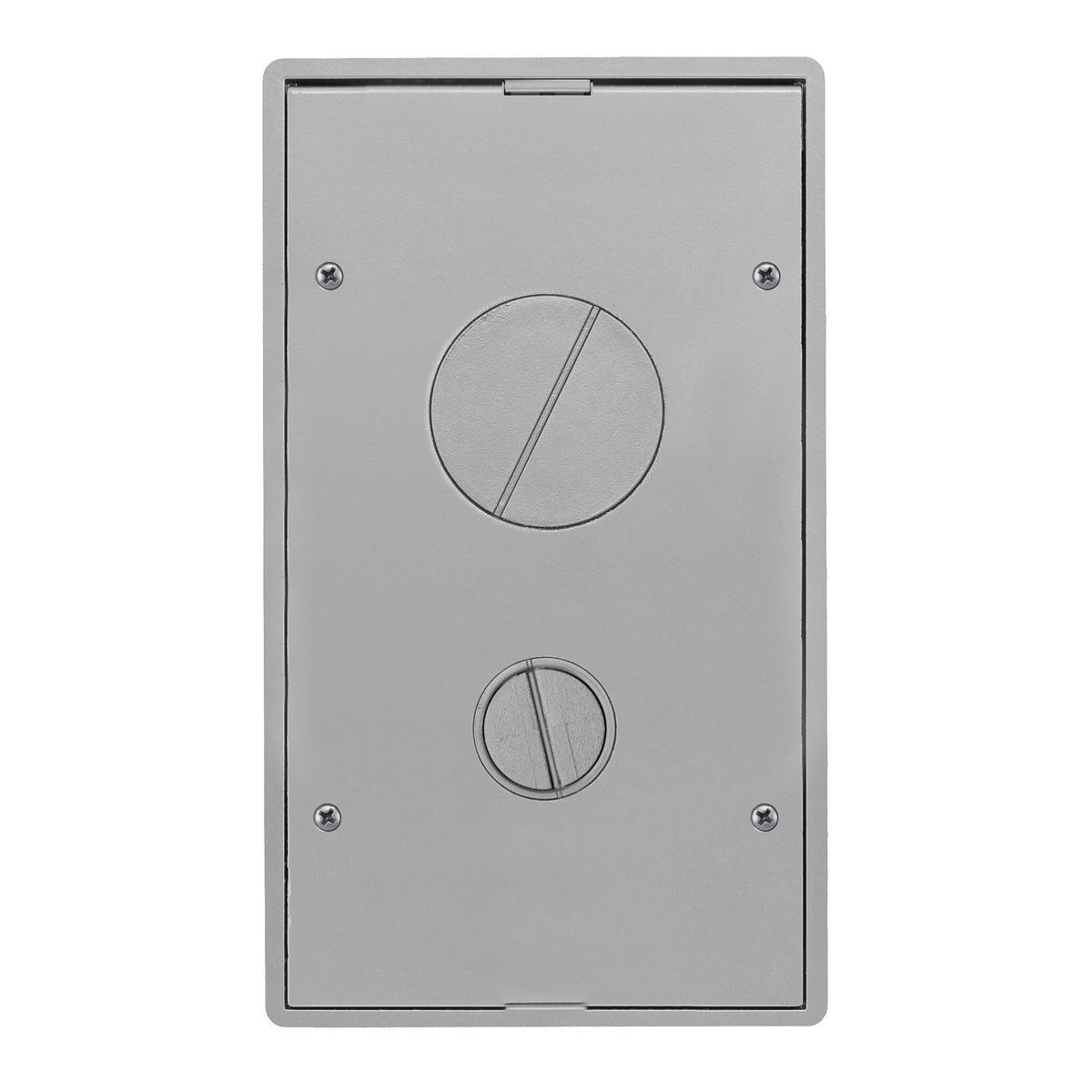 Concrete Floors, Recessed, CFB2G & CFB4G Rectangular Series, Flush Furniture Feed Cover Assembly, Aluminum Powder Paint Finish