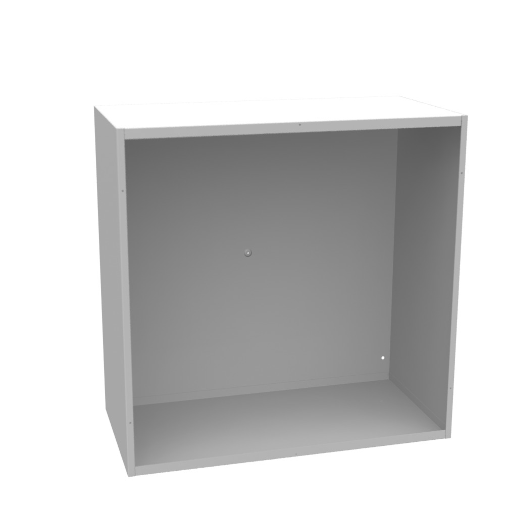 36x18x36 Screw Cover Type 1 UL Listed Steel No Knockouts ANSI 61 Gray Cover with Teardrop Slots Mounting Holes in Back