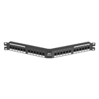 Punchdown Patch Panel, Cat 6A, Angled, 2