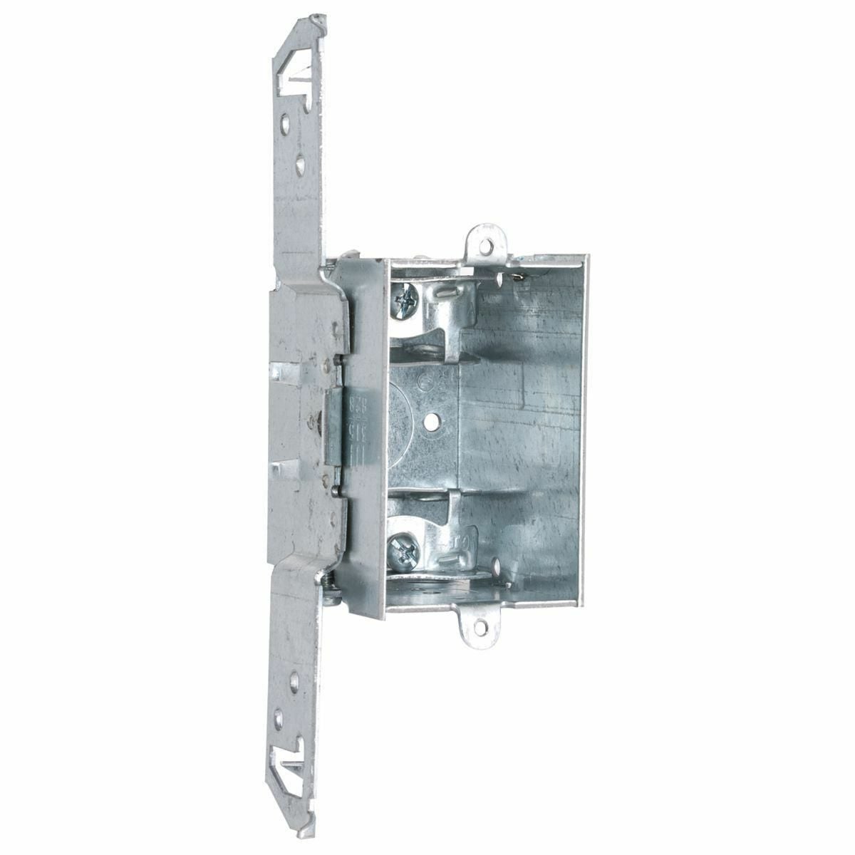 2-1/2 In. Dp. Sw. Bx. - Gangable w/AC/MC/Flex Clamps, TS Brkt, 1/2In.Setback