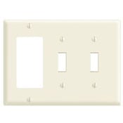 2-Toggle 1-Decora/GFCI Device Combination Wallplate