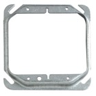 Two Gang Square Device Cover, 7.3 Cubic Inches, 4 Inch Square x 5/8 Inch Raised, Pre-Galvanized Steel, For use with Dry Wall, pack of 25